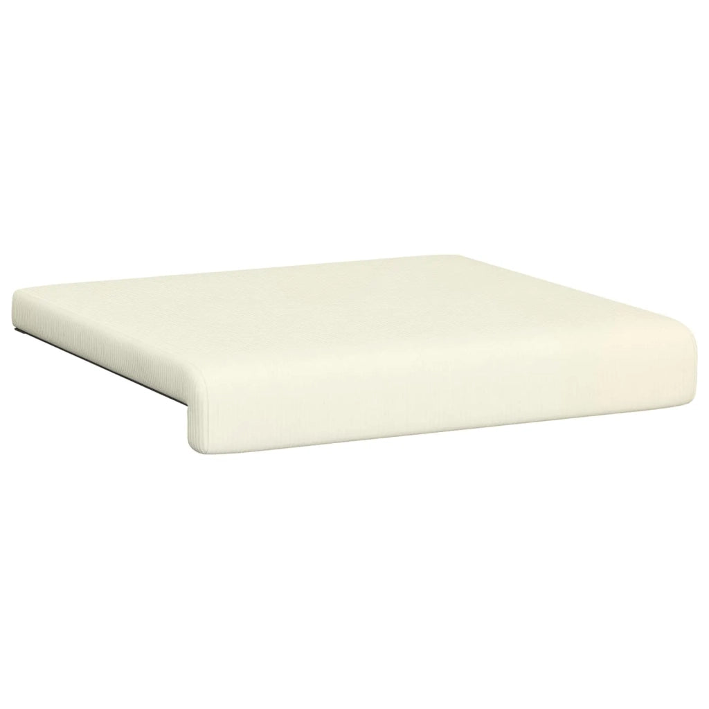Cuscino per panchina 2 pcs corduroy Crema Profondità 35 cm 42043060