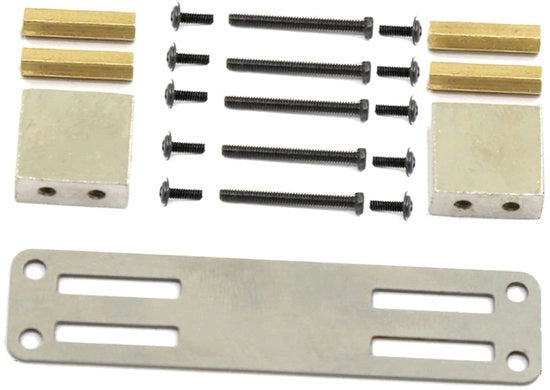 Supporto Servo con Braccio Fissabile in Metallo - Portatile - Leggero - Adatto per Auto RC MN/WPL - Robusto e Duraturo - Montaggio Servo