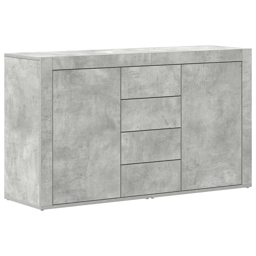 Credenza-Buffet-Armadio da cucina Grigio cemento 120 x 36 x 69 cm Legno multistrato