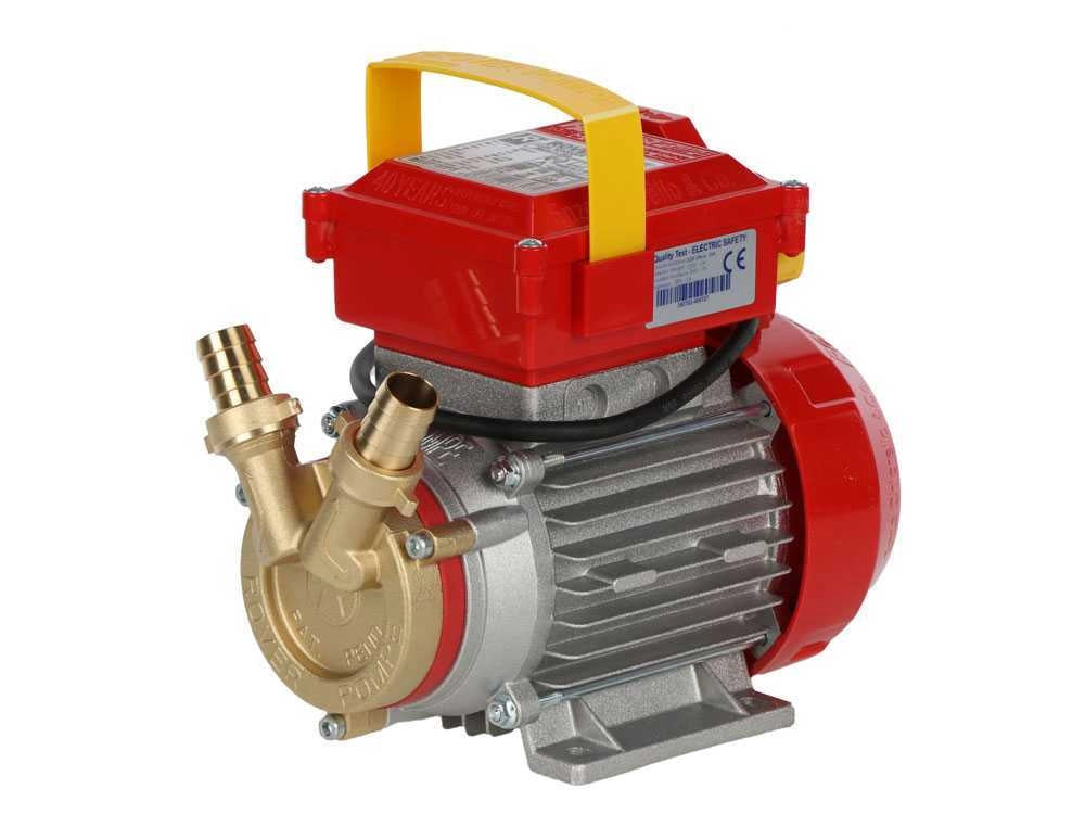 ELETTROPOMPA TRAVASO LIQUIDI POMPA BRONZO Ø 30 mm - 1 Hp - 2850 r.p.m. - 4500 l/h - ROVER POMPE