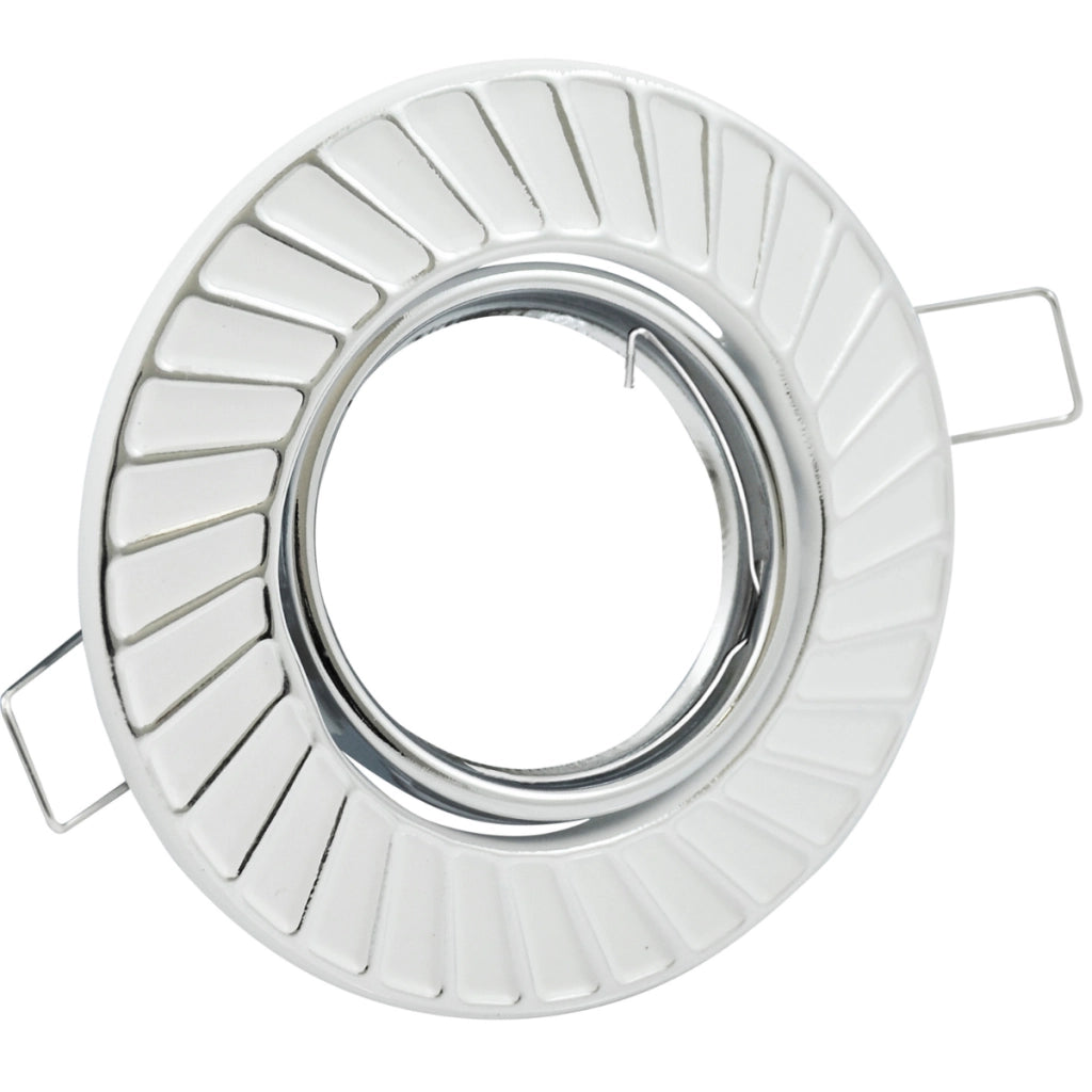 Polux FOBOS 7805 faretto incasso tondo MR16 12V bianco/argento