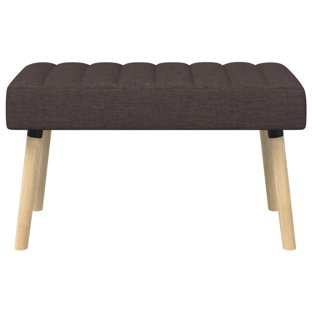 Panchina trapuntata a canale Marrone Scuro 80 x 40 x 46 cm 42038477