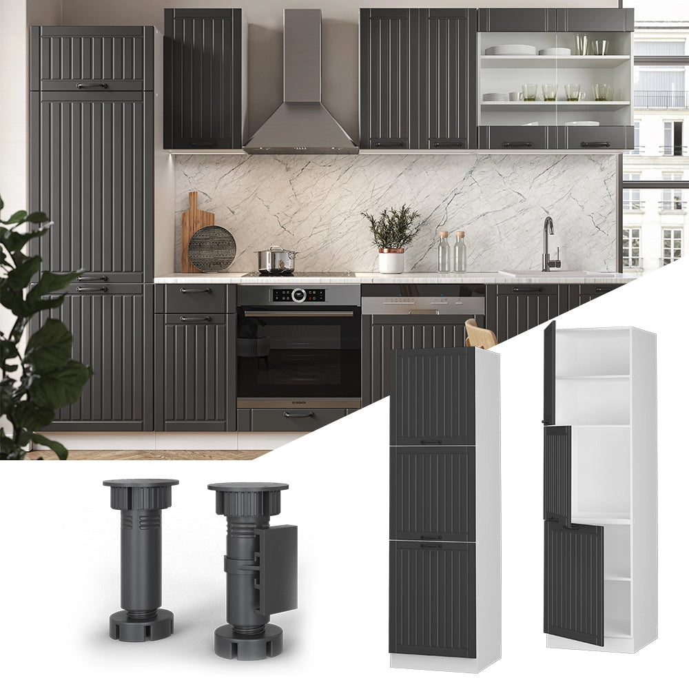 Vicco Mobile per forno da incasso Antracite casa di campagna 60 cm