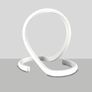 Lumetto Moderno Luce Led Integrata Metallo E Alluminio Bianco Serie Noodles