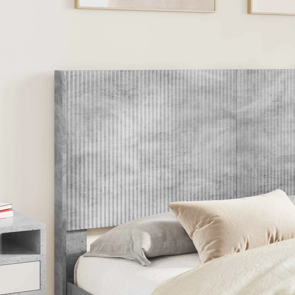 Struttura del letto con stoccaggio e testata Grigio Cemento 3414016