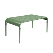 Tavolino da giardino in acciaio, 90 cm, verde