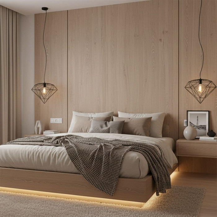 Lampada Pensile Metallo Loft Black APP563-1CP