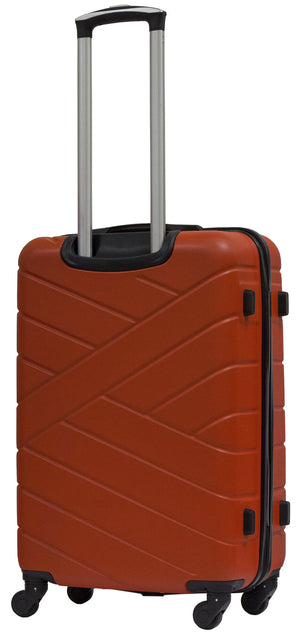 Set 3 Valigie Trolley Rigide in ABS 4 Ruote TSA Ravizzoni Giove Rosso