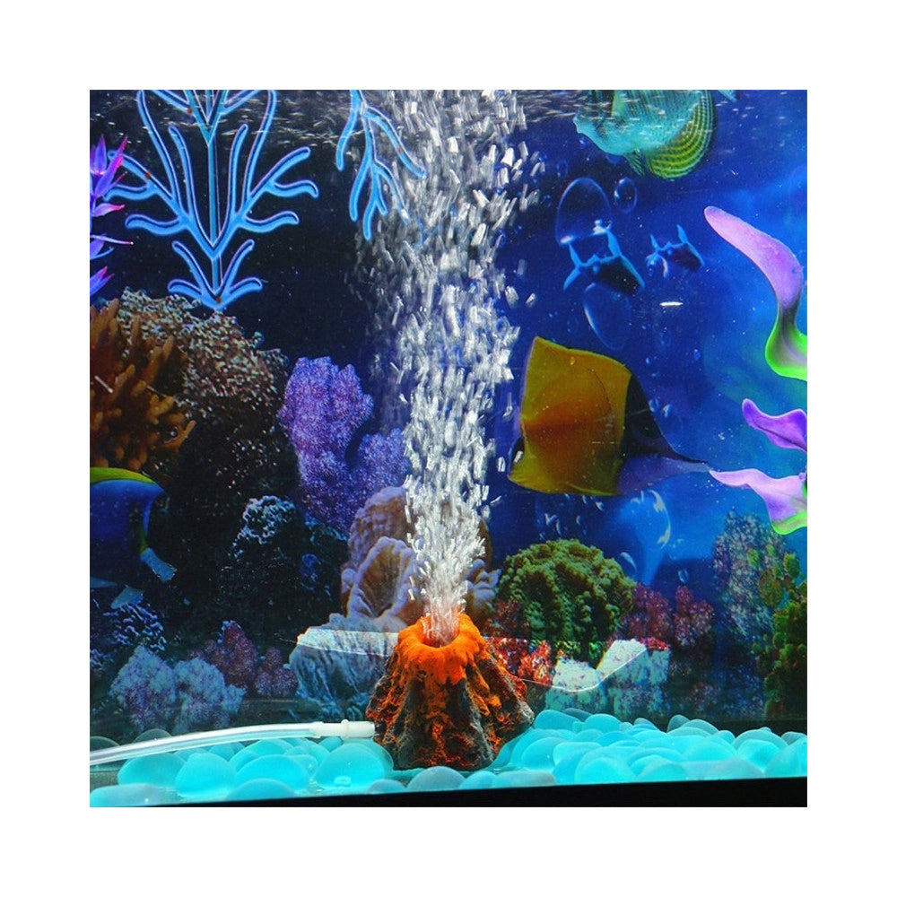 Trade Shop - Vulcano Sottomarino Ornamento Per Acquario Senza Tubicino Pietra Per Bolle -