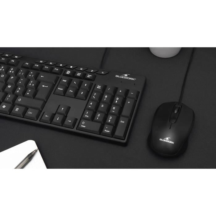 Tastiera - BLUESTORK - MEDIA OFFICE - Cablata - Azerty - Compatibile Windows - Nera
