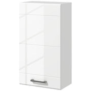 Pensile da Bagno 1 Anta 37x22,5x70 cm in MDF Bianco