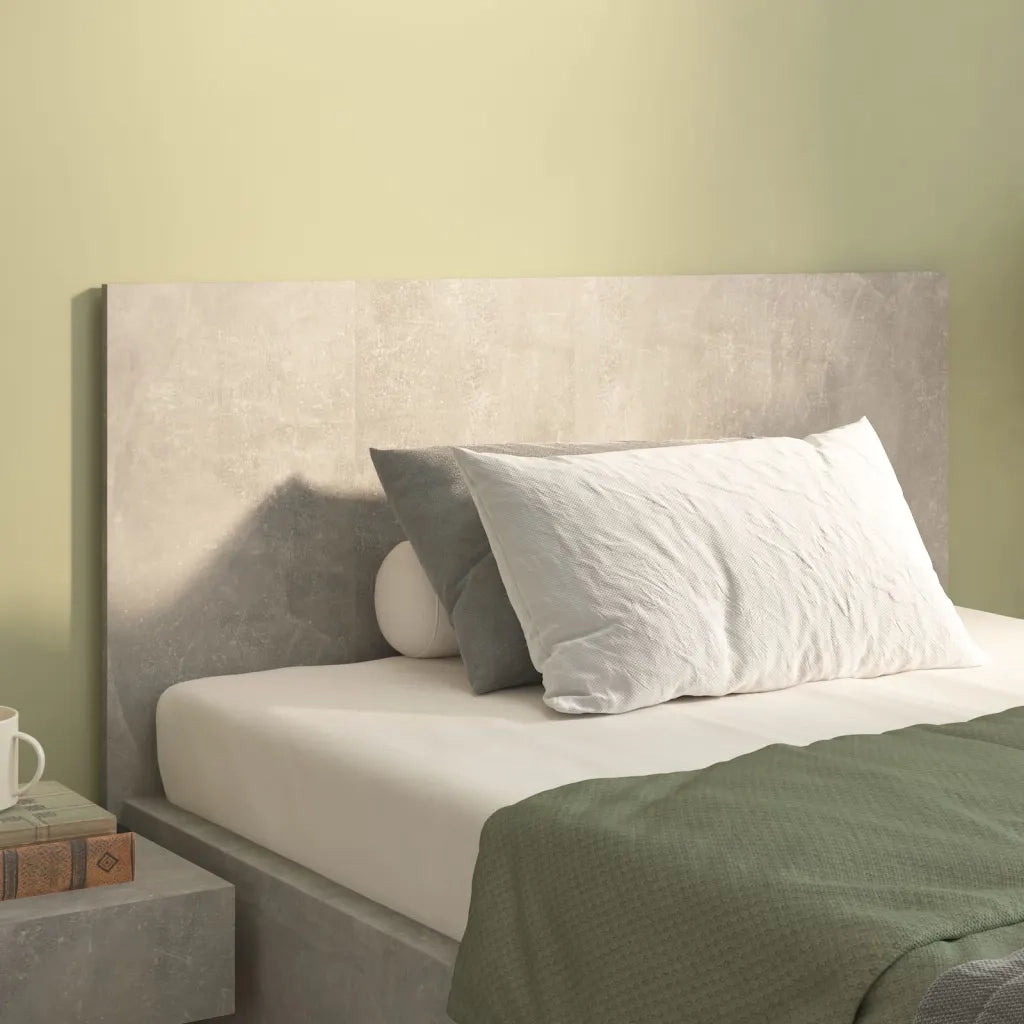Testiera | Testata Letto Grigio Cemento 120x1,5x80cm in Legno Multistrato