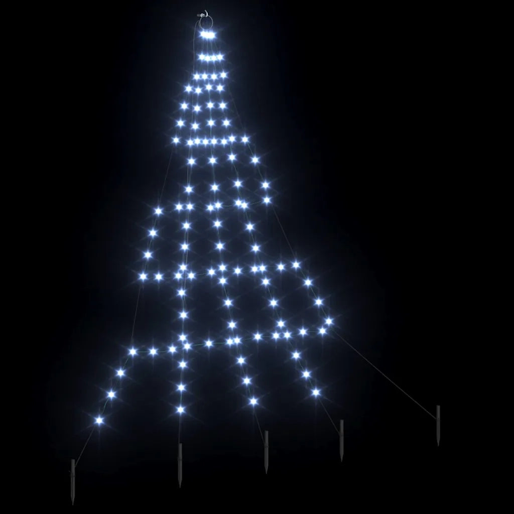 Albero di Natale LED con picchetti per il terreno 182 cm 42018738