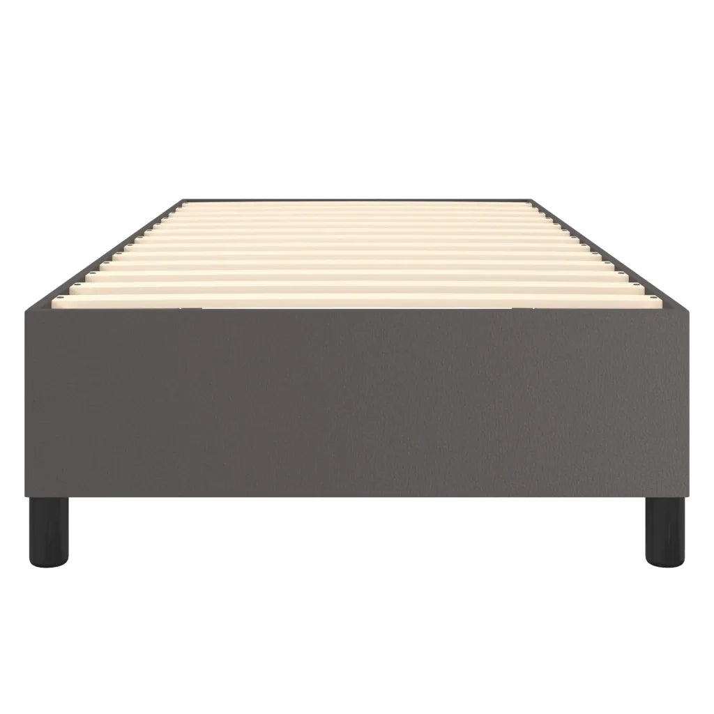 Struttura Letto a Rete a Molle Grigio 100x200 cm in Similpelle 3121033