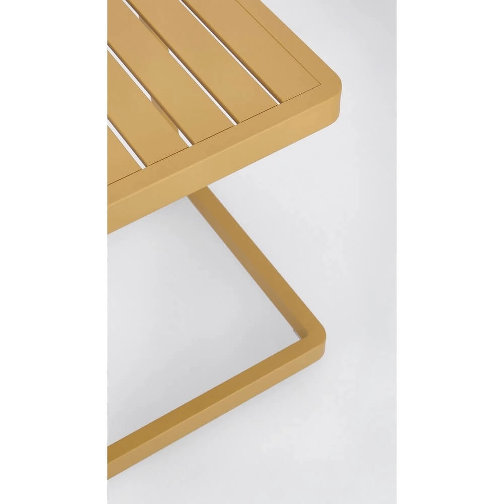 Set di 2 Tavolini da Esterno in Alluminio Verniciato 40x40x45 cm - STRONG