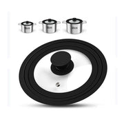 Coperchio per Pentole e Padelle in Vetro e Silicone 16 - 18 - 20 cm