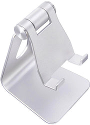 Tavolo da scrivania portatile, base portatile regolabile, base di alluminio leggero Adatto per iPhone 15/14/13/12/X/8 Plus, iPad Mini, ecc.