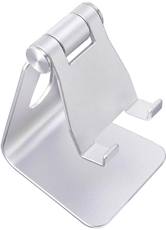 Tavolo da scrivania portatile, base portatile regolabile, base di alluminio leggero Adatto per iPhone 15/14/13/12/X/8 Plus, iPad Mini, ecc.