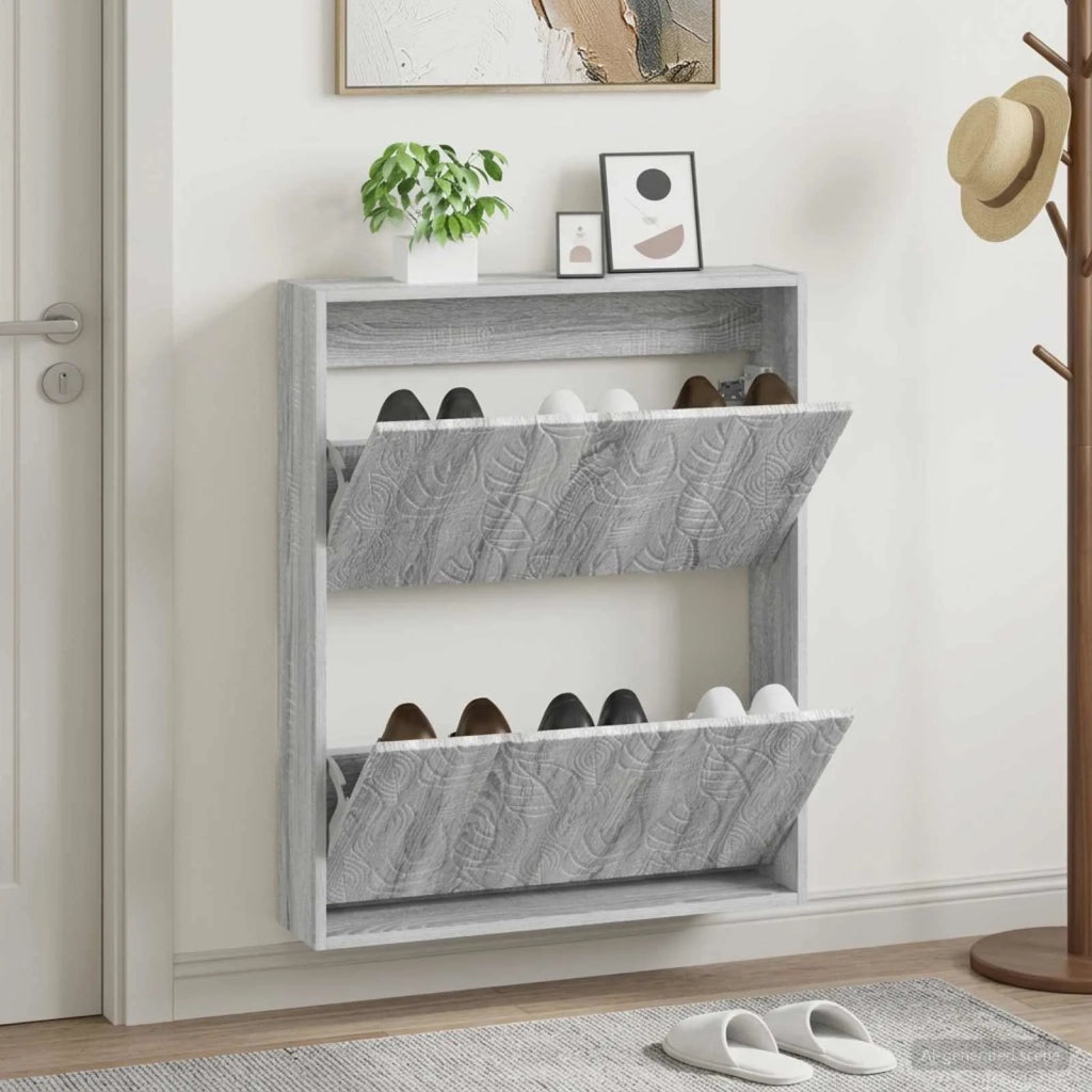 Mobiletto per Scarpe da Muro DELFT 71 x 17 x 86 cm 897081