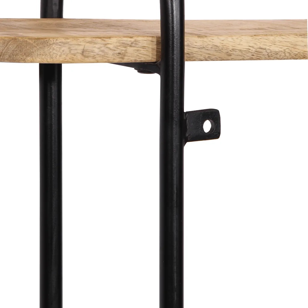Mensola da Parete 90x20x116,5 cm Legno Massello di Mango Grezzo 373635
