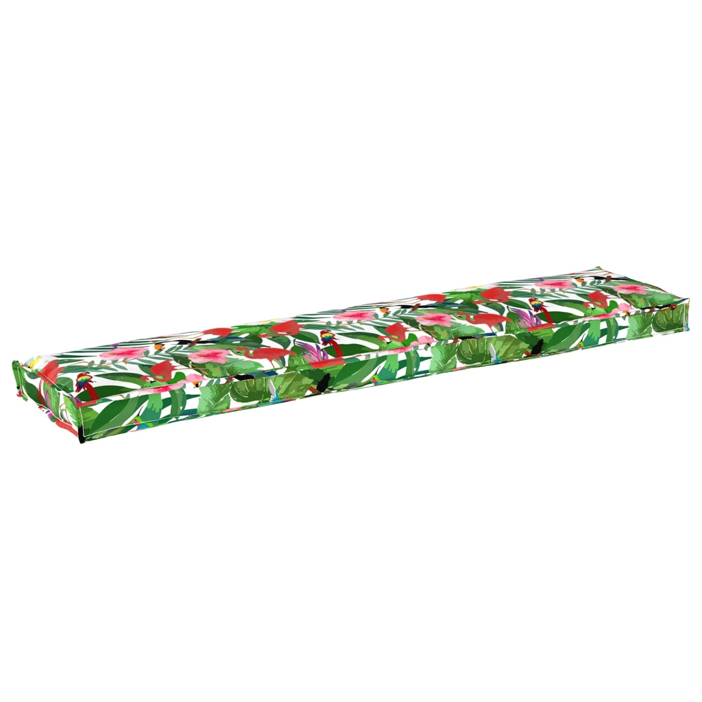Cuscino per Pallet per Panchina Giungla Tropicale 180x40x8 cm Tessuto Oxford
