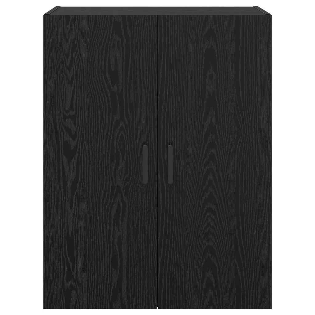 Mobiletto a muro 2 pcs Rovere Nero 69,5 x 34 x 90 cm 3394532