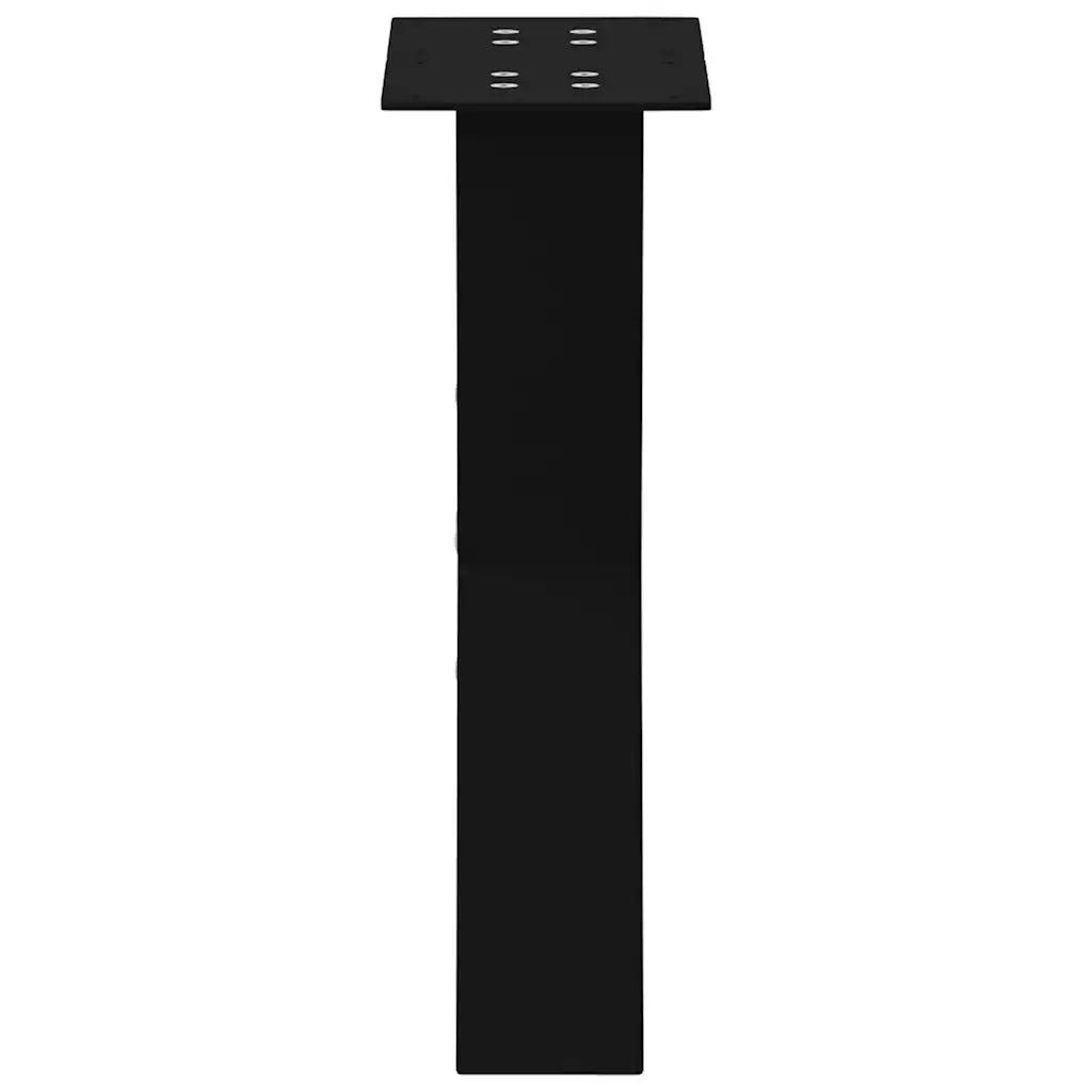 Gambe per Tavolino da CaffÃ¨ a Forma di X 2 pz Nere 28x(42-43) cm Acciaio