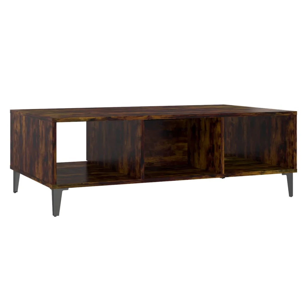 Tavolino da salotto | Tavolino da caff¨¨ | Tavolino da Soggiorno Rovere Fumo 103,5x60x35cm in Truciolato