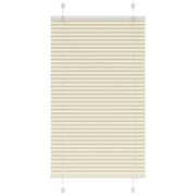 Tenda Plissettata Crema 75x100 cm Larghezza Tessuto 74,4 cm