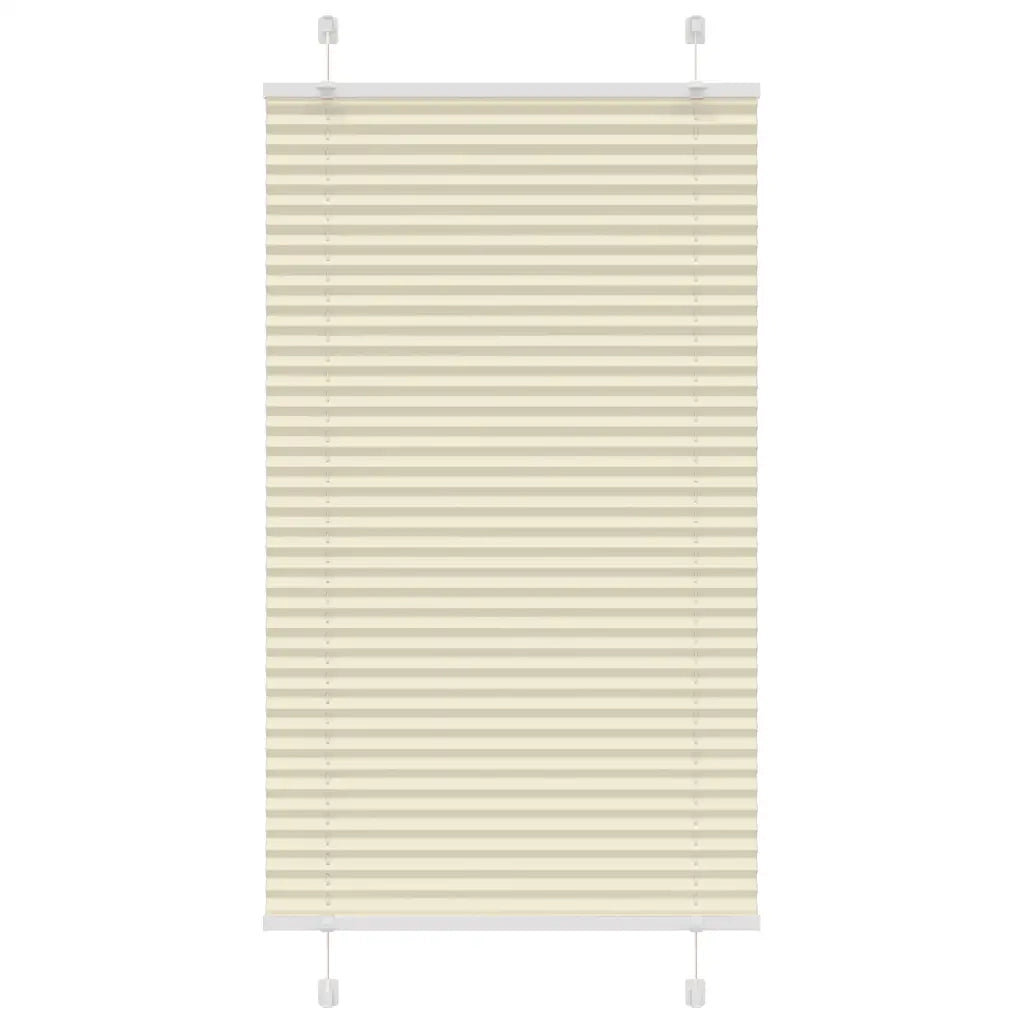 Tenda Plissettata Crema 75x100 cm Larghezza Tessuto 74,4 cm