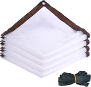 2 x 2 m, telo trasparente con anelli di fissaggio, telo impermeabile, telo impermeabile e stoffa con anelli di fissaggio, telo resistente all'usura, impermeabile, schermo vento, protezione da pioggia per terrazza