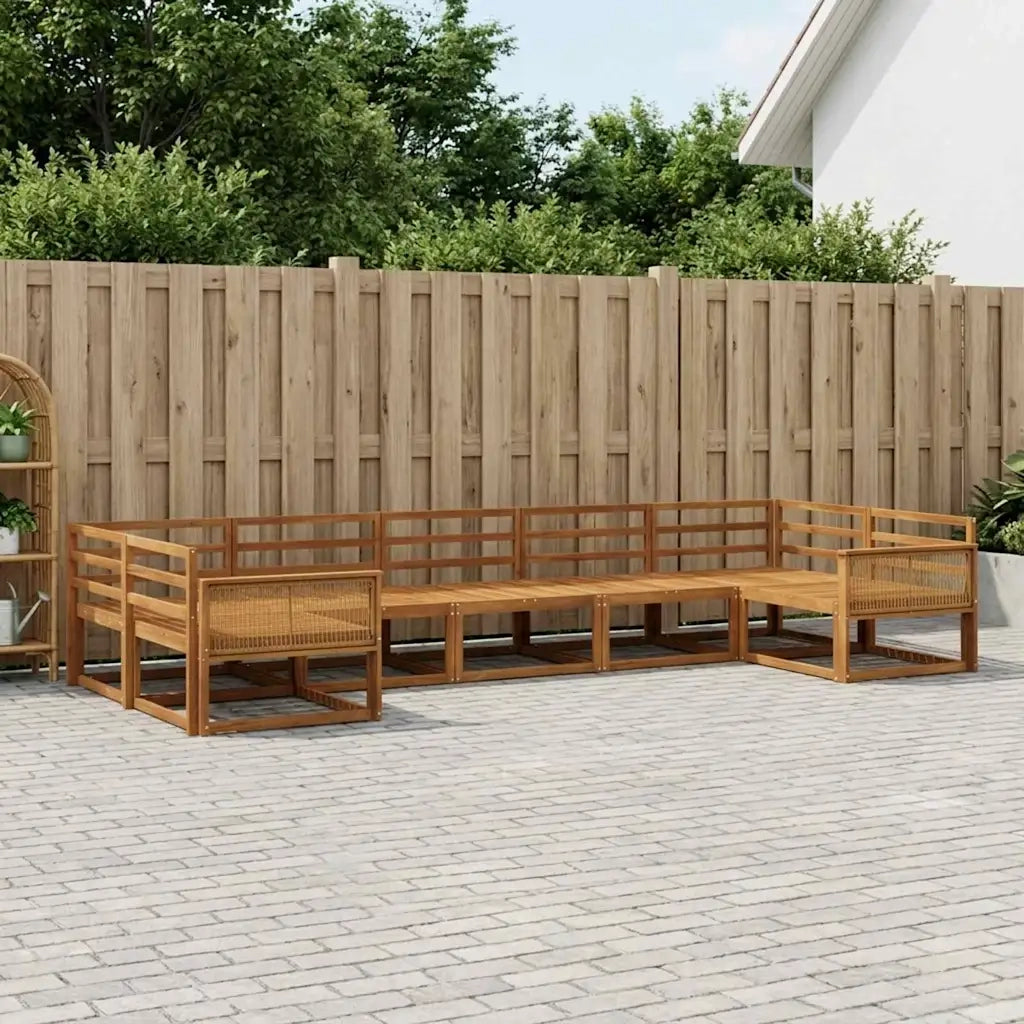 Set di divani da esterno 7 pcs Naturale 3382867