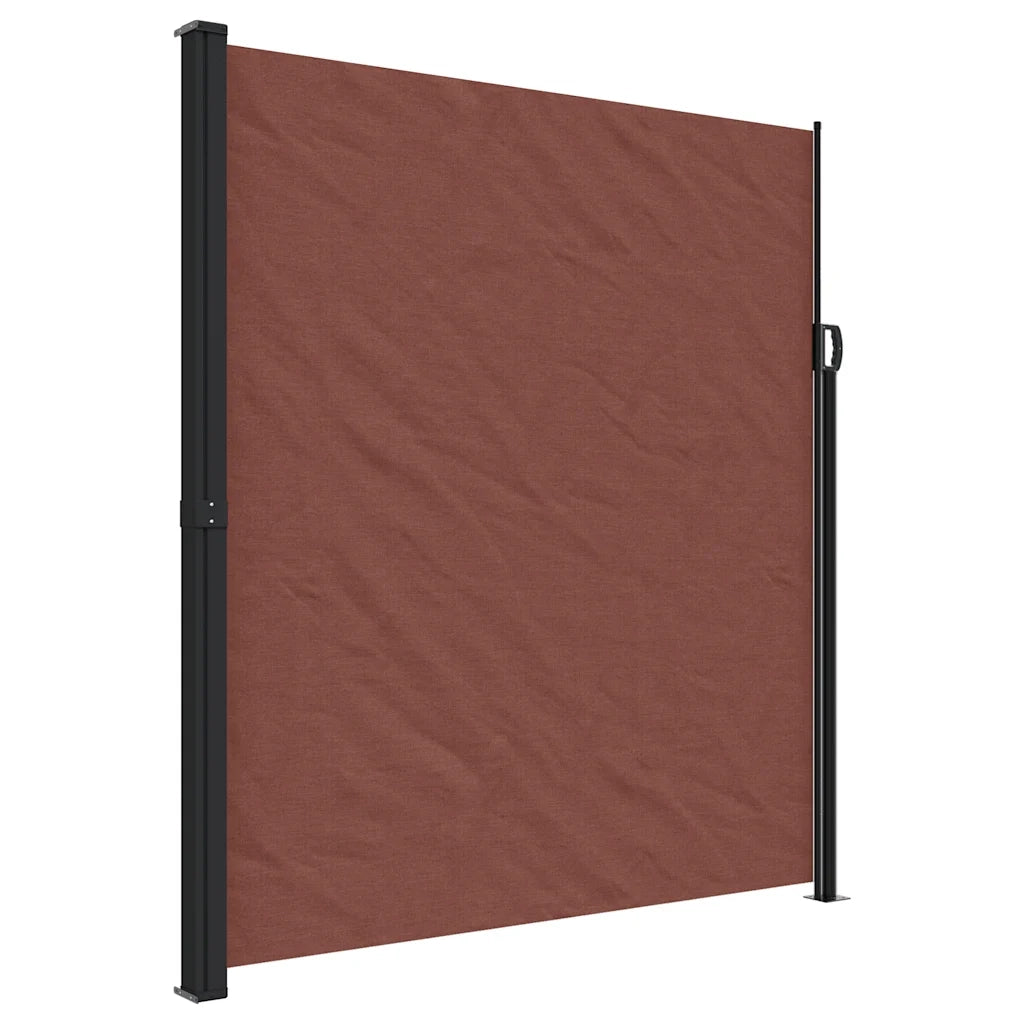 Tenda da Sole Laterale Retrattile-Tenda parasole per balcone per giardino Marrone 220x500 cm