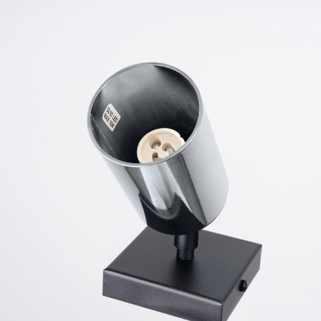 Lampada a parete WINX nero/cromo