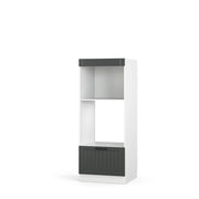 Vicco Set mobili bagno Antracite casa di campagna 60 cm aperto