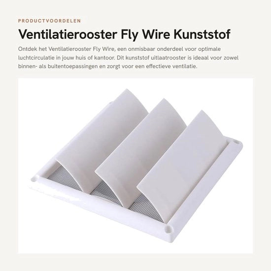 Ventilatore a soffitto in plastica - Soffitto ventilato bianco - Ventilazione - Valvola di scarico - Rostello di protezione contro la pioggia - Diametro interno 5,14 mm - Rostello di ventilazione