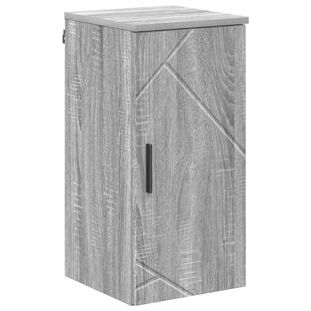 Mobile da Bagno | Armadio da bagno con porta Grigio Sonoma 30 x 31,5 x 61 cm