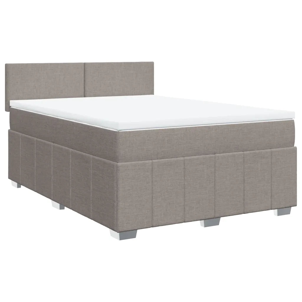 Giroletto a Molle con Materasso Tortora 140x200 cm in Tessuto 3287088