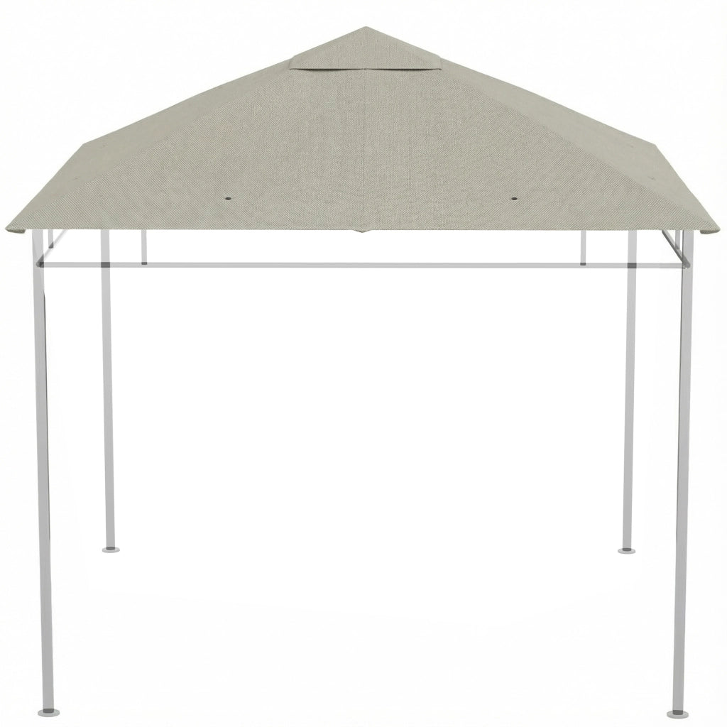 Tenda gazebo giardino polyester ¨C zephmum ¨C grigio 3x3 m 180 g/m2