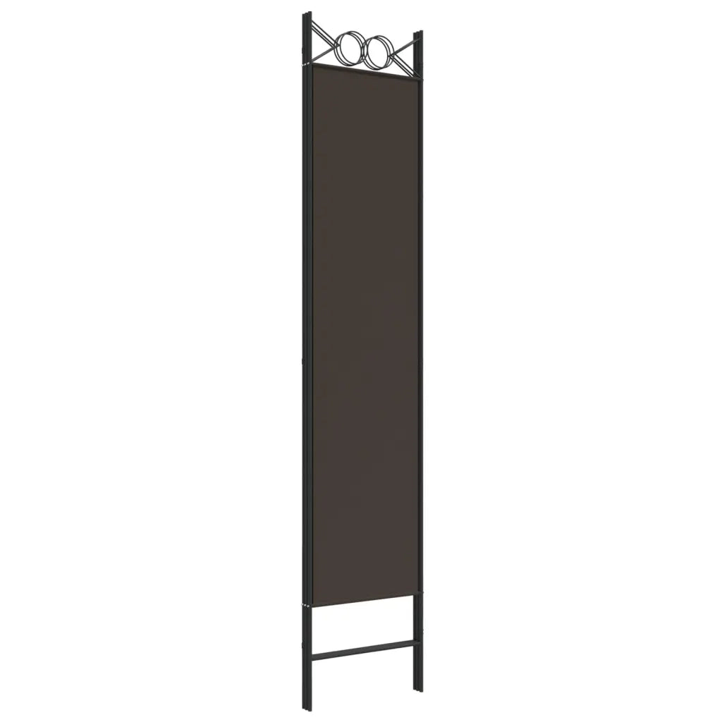 Divisorio a 3 Pannelli Marrone 120x200 cm in Tessuto 350147