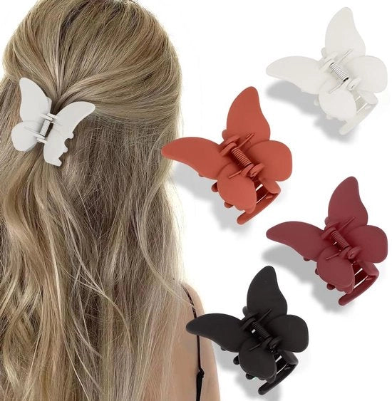 Accessori per capelli in set da 4, spille per capelli per donne e ragazze, spille per capelli antislip per capelli spessi, spille per capelli matte e carine (colore 2)