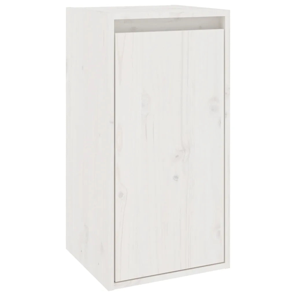 Mobili Porta TV 4 pz Bianchi in Legno Massello di Pino cod mxl 15225