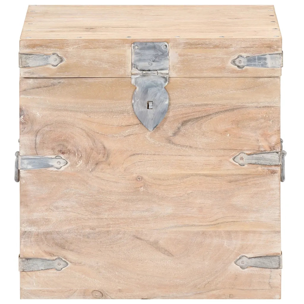 Baule 40x40x40 cm in Legno Massello di Acacia cod mxl 67381