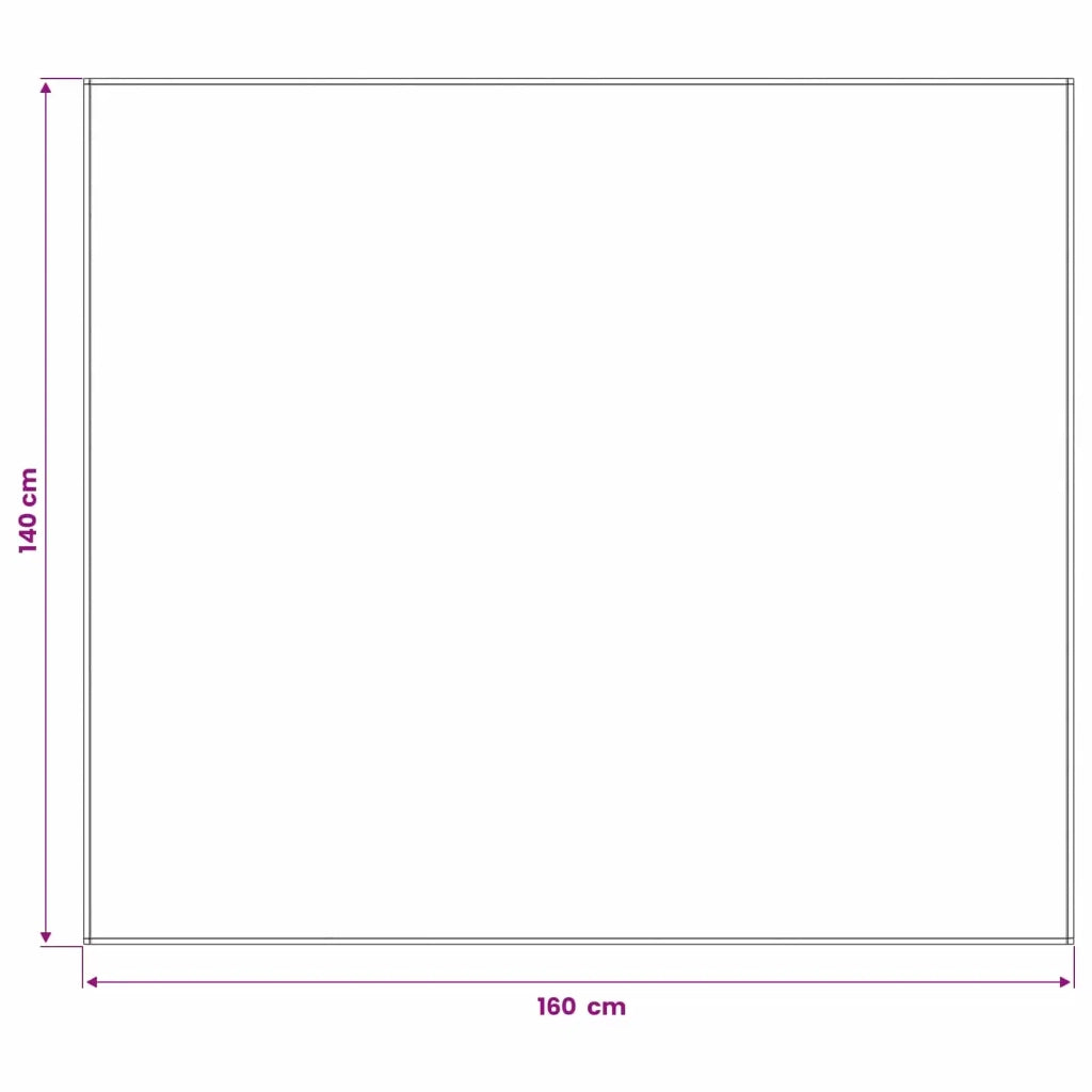 Tovaglia da Tavolo Rettangolare Grigio Chiaro 140 x 160 cm 42039975