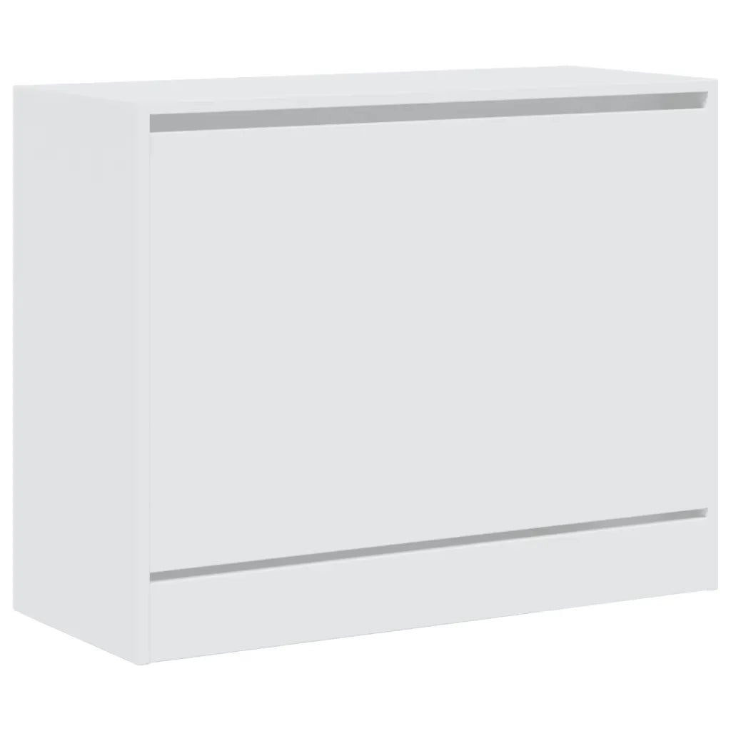 Scarpiera Bianca 80x34x63 cm in Legno Multistrato 839959