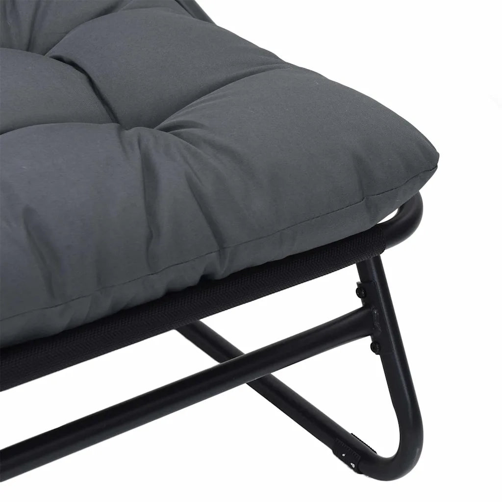 Arredamento da Giardino con cuscino Nero 110 x 81 x 71 cm CFW1382506