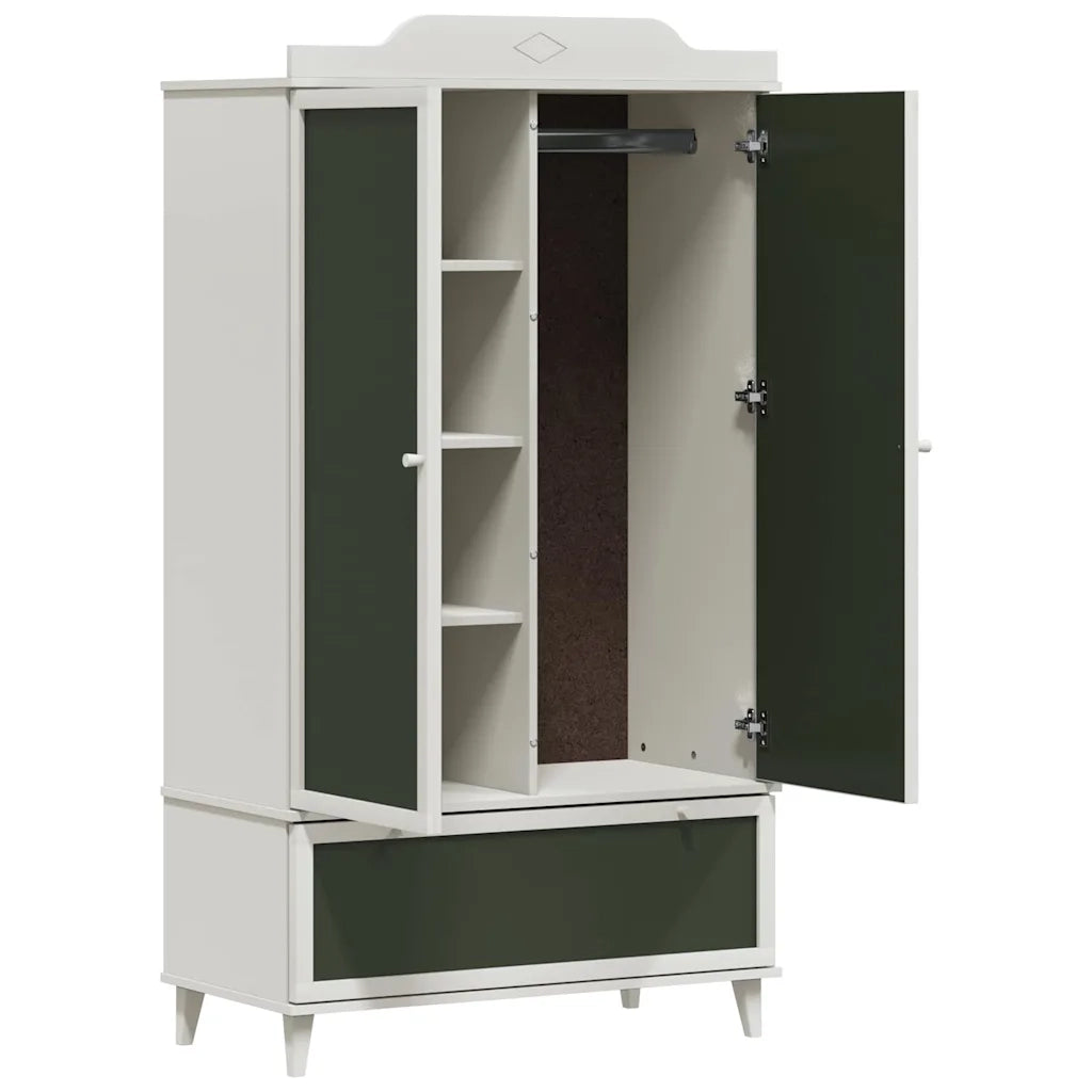 vidaXL Armadio con Lavagna con cassetto Bianco Legno multistrato