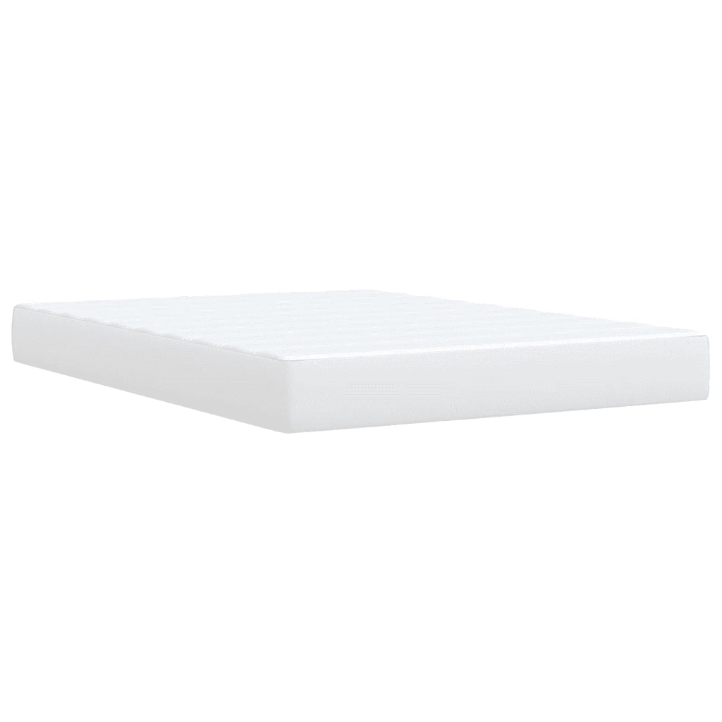 Giroletto a Molle con Materasso Bianco 140x200 cm in Similpelle 3286125