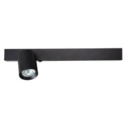 Applique Magnet nera sinistra LED 5W+GU10 lettura Milagro