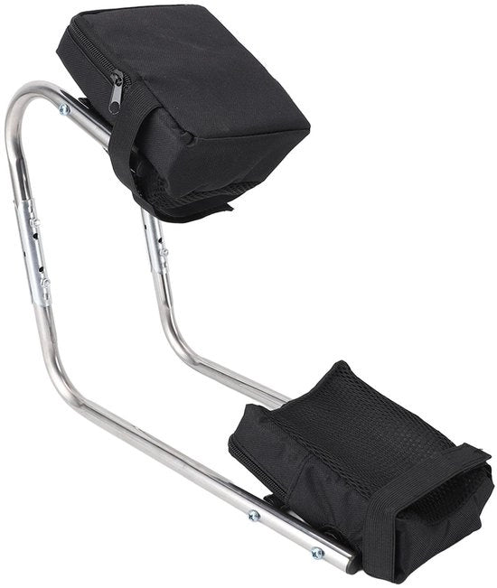 Seduta Giardiniera Ergonomica - Design Portatile - Seduta per Gamba - Acciaio Inossidabile - Protezione Articolazione Ginocchio - Supporto Singolo - Comfort a Lungo Termine
